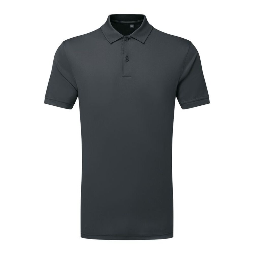 TriDri Mens Ion-Charge Panelled Polo Shirt / Charcoal
